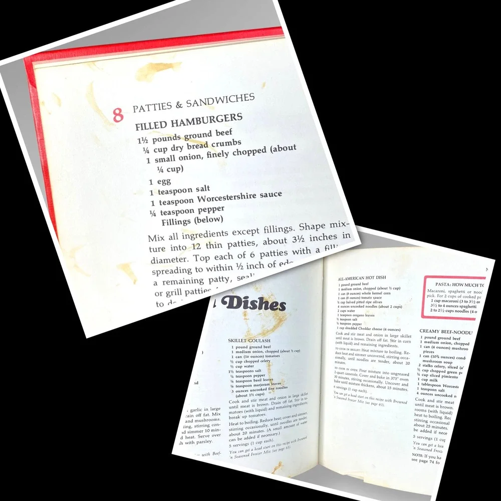 Betty Crocker Hamburger Cookbook 1973 Vintage Recipe‎ Book First Printing